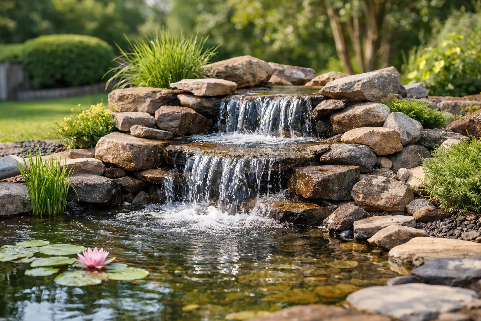 Vijver waterval veilig aanleggen in 7 stappen